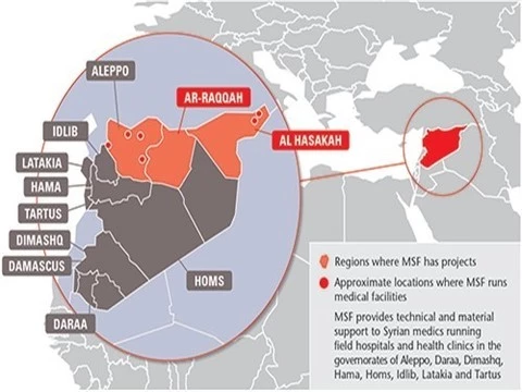 В Сирии нанесен удар по госпиталю, принадлежащему «Врачам без границ»