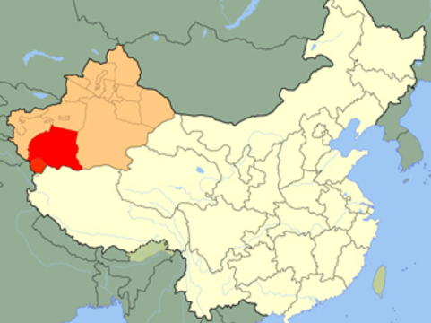 Карта синьцзян уйгурского района